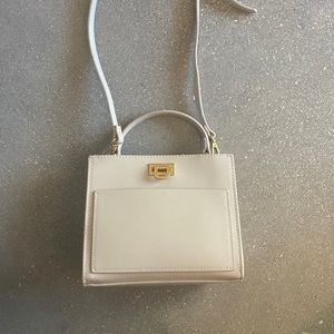 Mango taupe crossbody bag